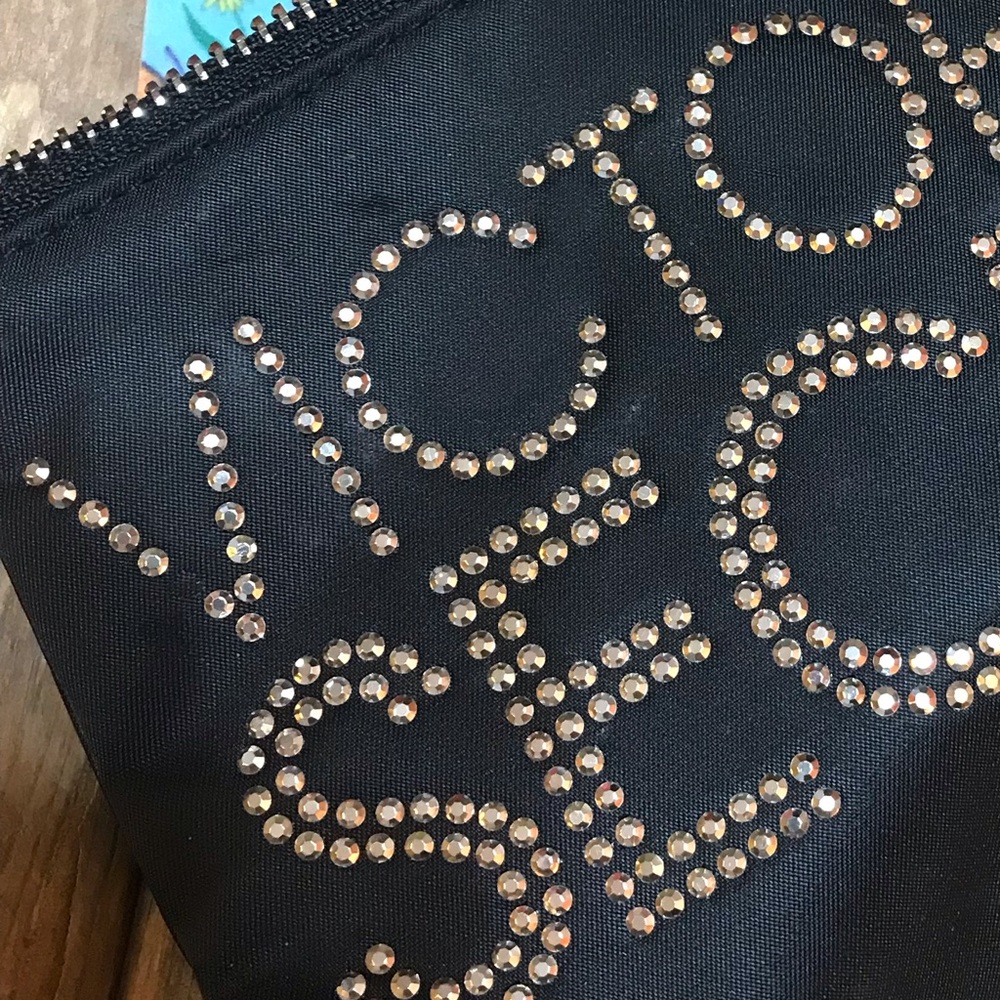 Victoria’s Secret black rhinestone makeup bag - Picture 2 of 8